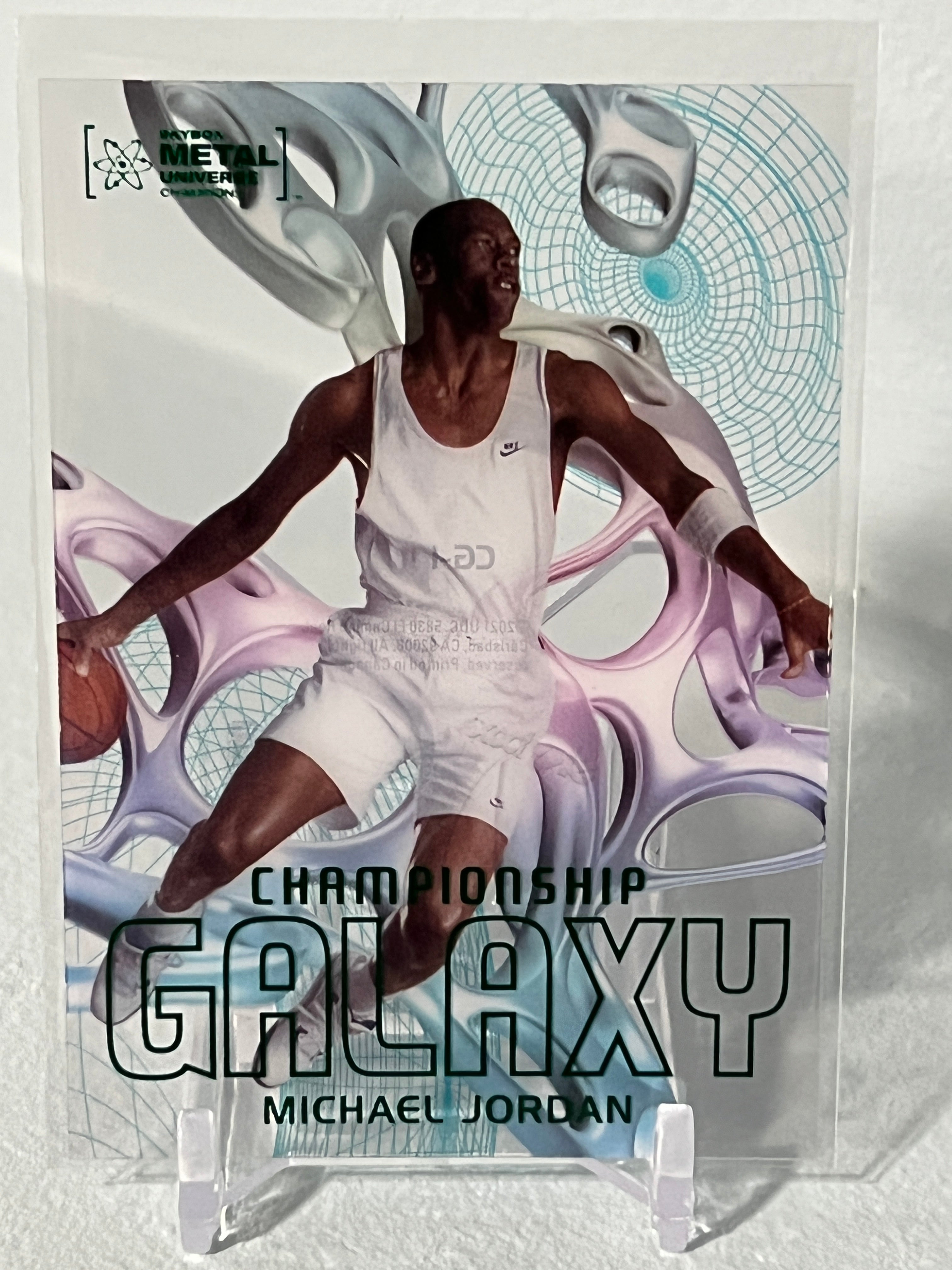 【MJサイン？】UD l Universe champions ! Michael Jordan 1997 Metal Universe Championship #1CG