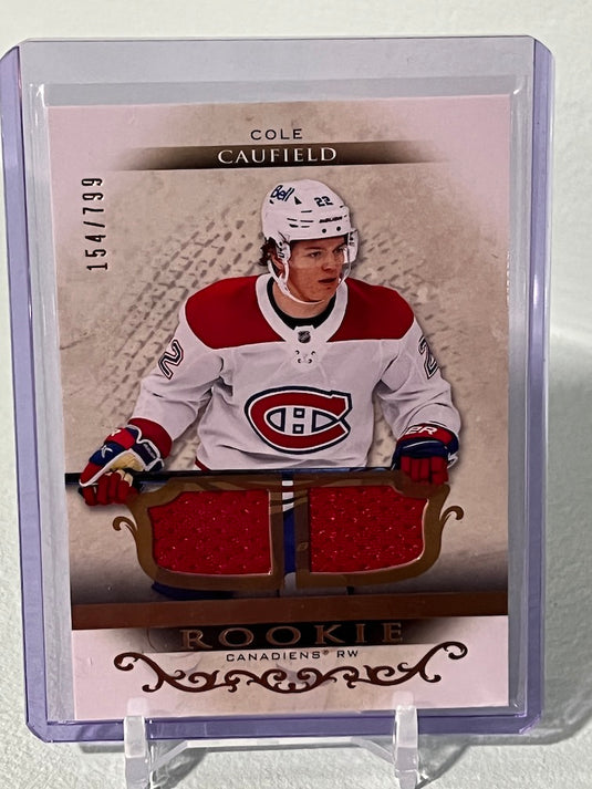 Cole Caufield Rookie Artifacts Dual Jersey Patch /799