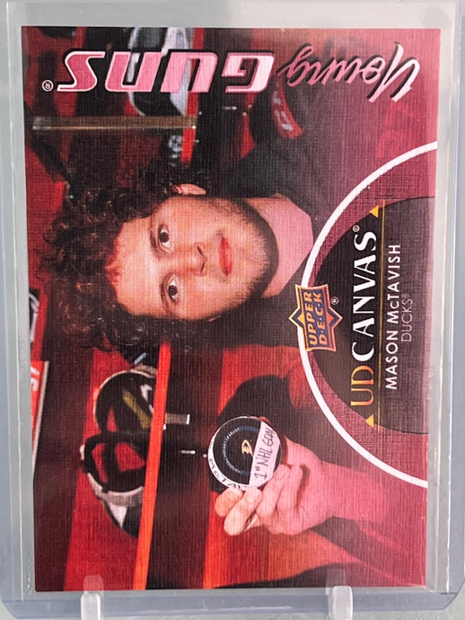 Mason McTavish Young Guns Canvas # C229 Anaheim Ducks 2021-22 Upper Deck