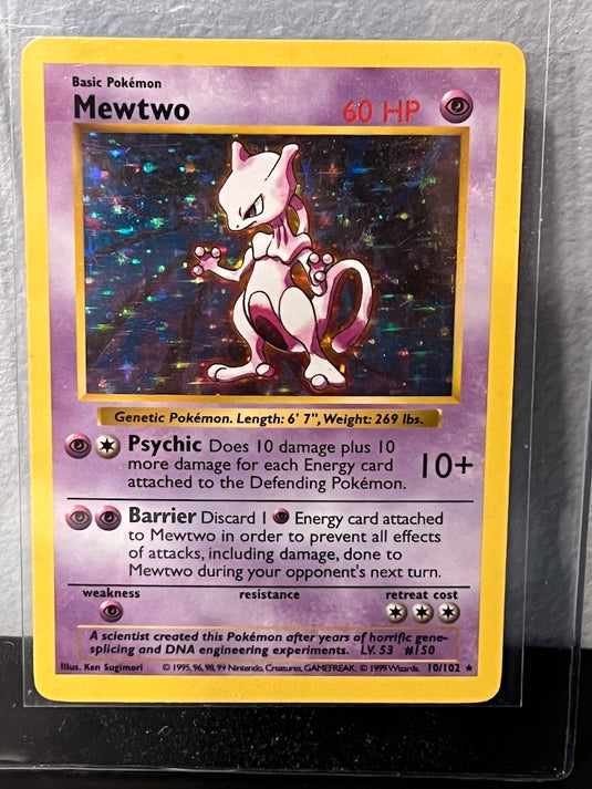 Mewtwo Base Set Holo Shadowless Pokemon Card Wicked Awesome Wax Packs Mewtwo Base Set Holo Shadowless Pokemon Card Wicked Awesome Wax Packs